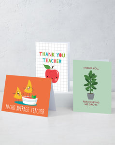 Boxed Assortment of 15 Cards: Thank You Teacher