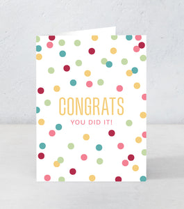 Congrats - You Did It