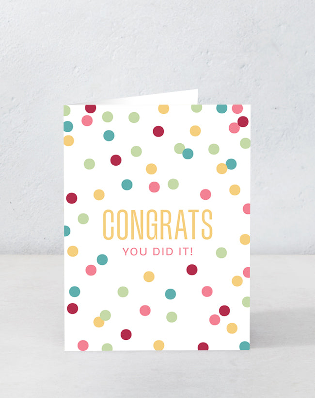 Congrats - You Did It