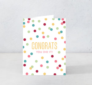 Congrats - You Did It