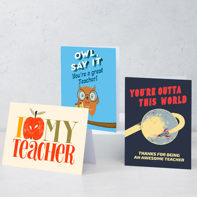 Boxed Assortment of 15 Cards: Love My Teacher