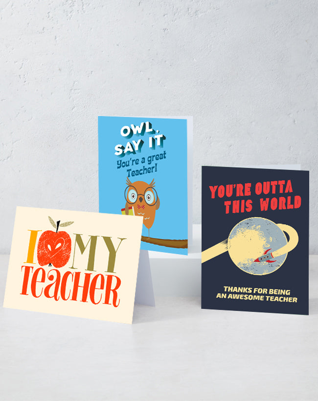 Boxed Assortment of 15 Cards: Love My Teacher