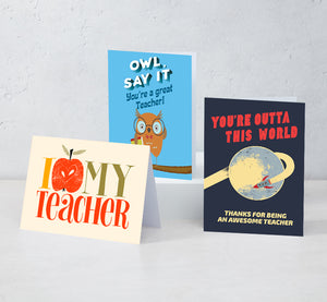 Boxed Assortment of 15 Cards: Love My Teacher