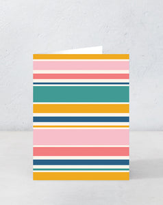 Colourful Stripes card