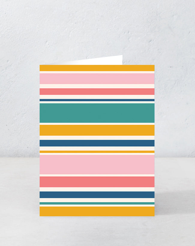Colourful Stripes card
