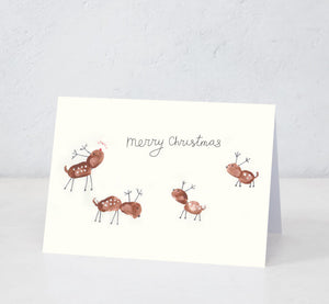Rudolph and friends (Designed by patient artists Max and brother Levi)