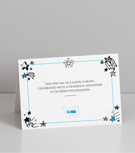 Star Tent Cards + Certificate by SickKids Patient Brier