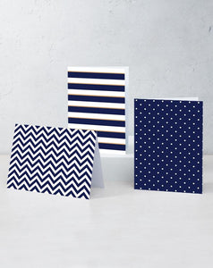 Boxed Assortment of 15 Cards: Navy Set