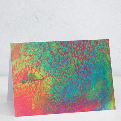 Abstract Pink/Green Spots (By Patient Artist Brier)