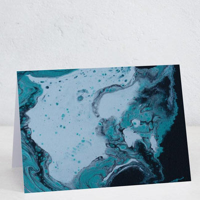 Abstract Blue/Black Swirl (By Patient Artist Brier)