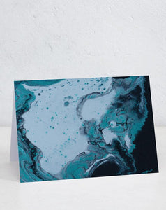 Abstract Blue/Black Swirl (Designed by patient artist Brier)