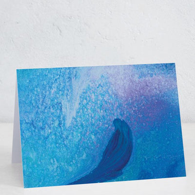 Abstract Blue Feather (By Patient Artist Brier)