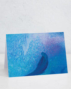 Abstract Blue Feather (Designed by patient artist Brier)