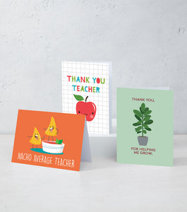 Boxed Assortment of 15 Cards: Thank You Teacher