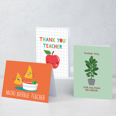 Boxed Assortment of 15 Cards: Thank You Teacher