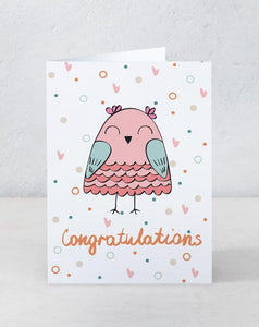 Congrats Owl - Pink