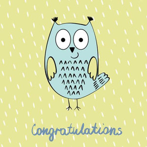 Congrats Owl - Blue