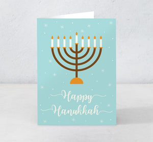 Happy Hanukkah - Menorah