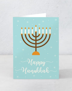 Happy Hanukkah - Menorah
