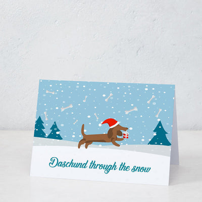 Daschund Through The Snow