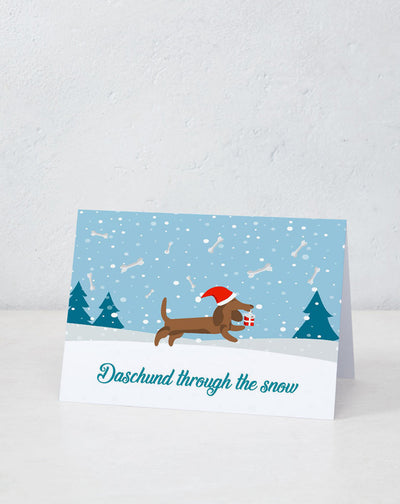 Daschund Through The Snow