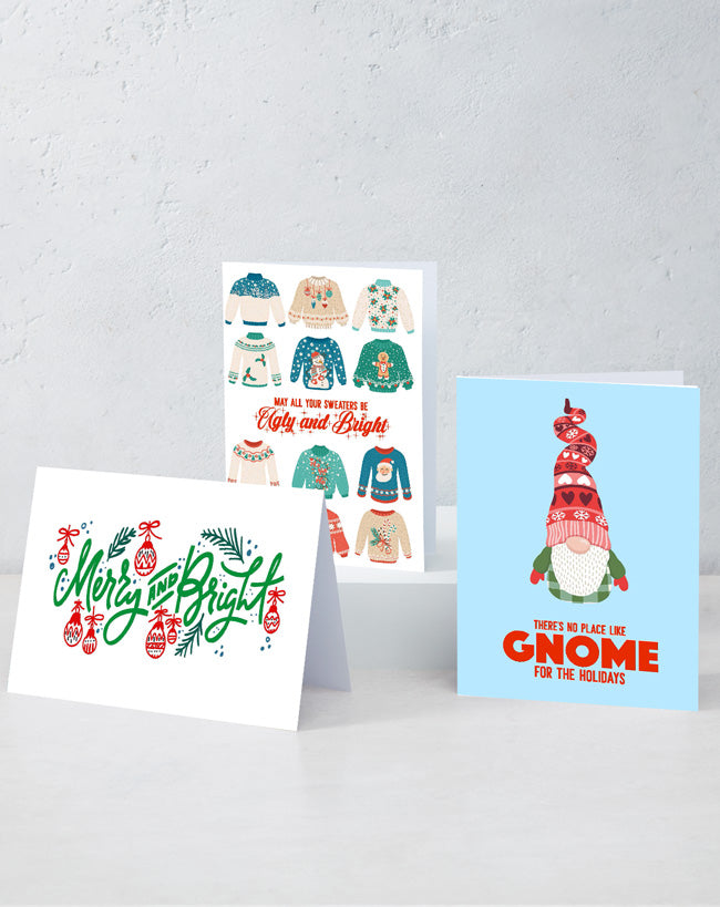 Boxed Assortment of 15 Cards: Happy Holidays