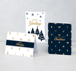 Boxed Assortment of 15 Cards: Happy Holidays Corporate Set