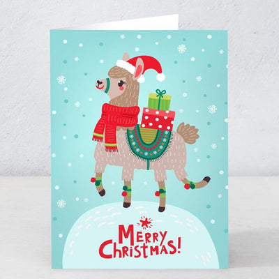 Merry Christmas Llama