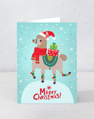 Merry Christmas Llama