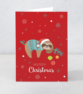 Merry Christmas Sloth