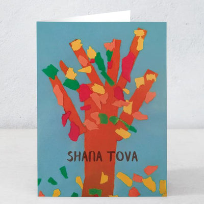 Red Tree - Shana Tova (Designed by patient artist Owen)