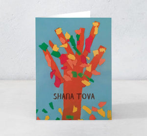 Red Tree - Shana Tova (Designed by patient artist Owen)