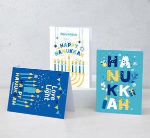 Boxed Assortment of 15 cards: Happy Hanukkah